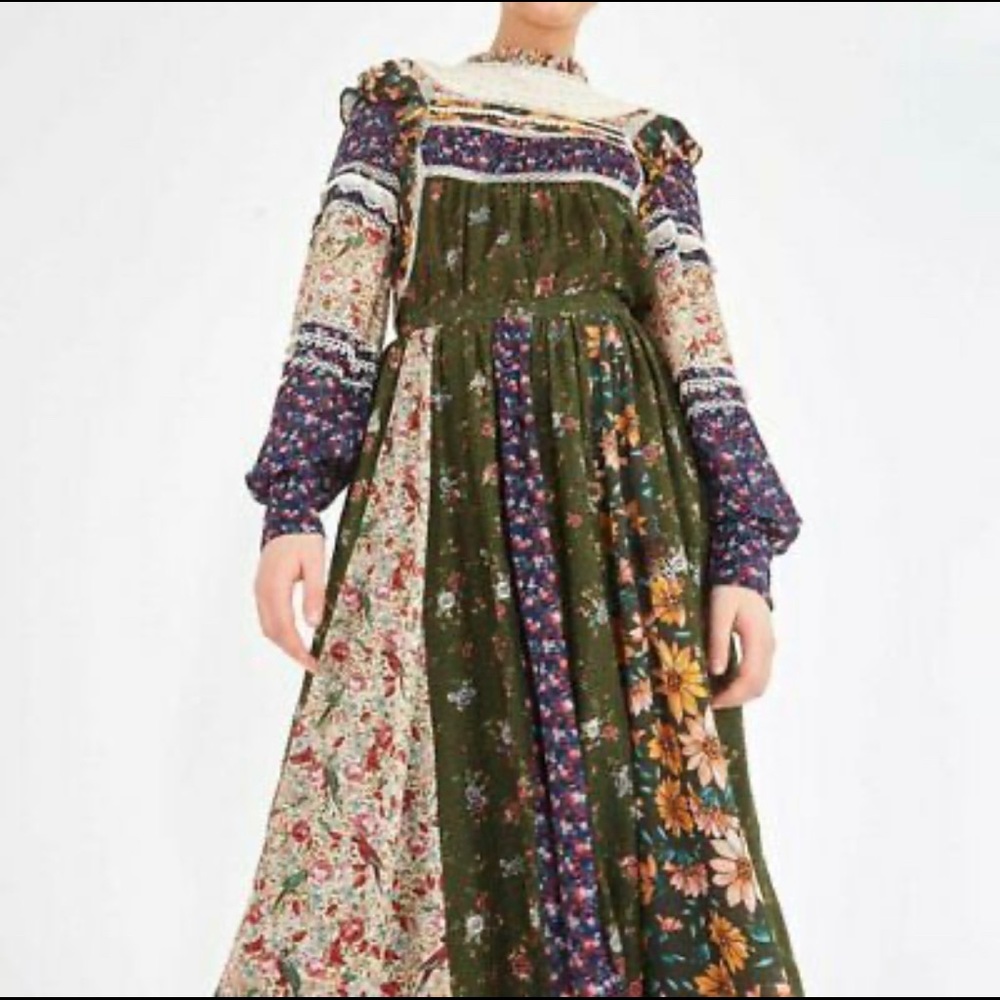 SOLD Farm Rio Mixed Liberty Print Maxi Skirt